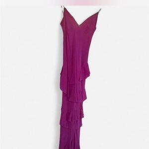 Vera Wang Magenta Maxi Dress